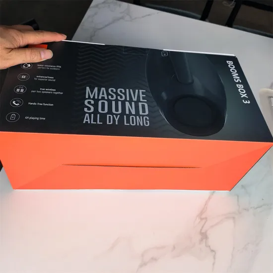 Портативная беспроводная Bluetooth-колонка Super Booms Box 3, водонепроницаемая, для ПК, музыкальный проигрыватель для улицы